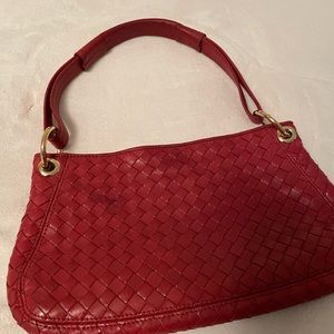 Authentic Bottega Veneta Hobo small leather bag.